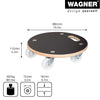 15" Black Round MaxiGrip Plant Caddy