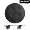 15" Black Round Aluminum Plant Caddy