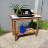 Gardener's Table with Tin Surface