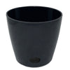 10" Black Round Self-Watering Bamboo Pot