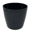 10" Black Round Self-Watering Bamboo Pot