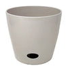 10" Cream Round Self-Watering Bamboo Pot