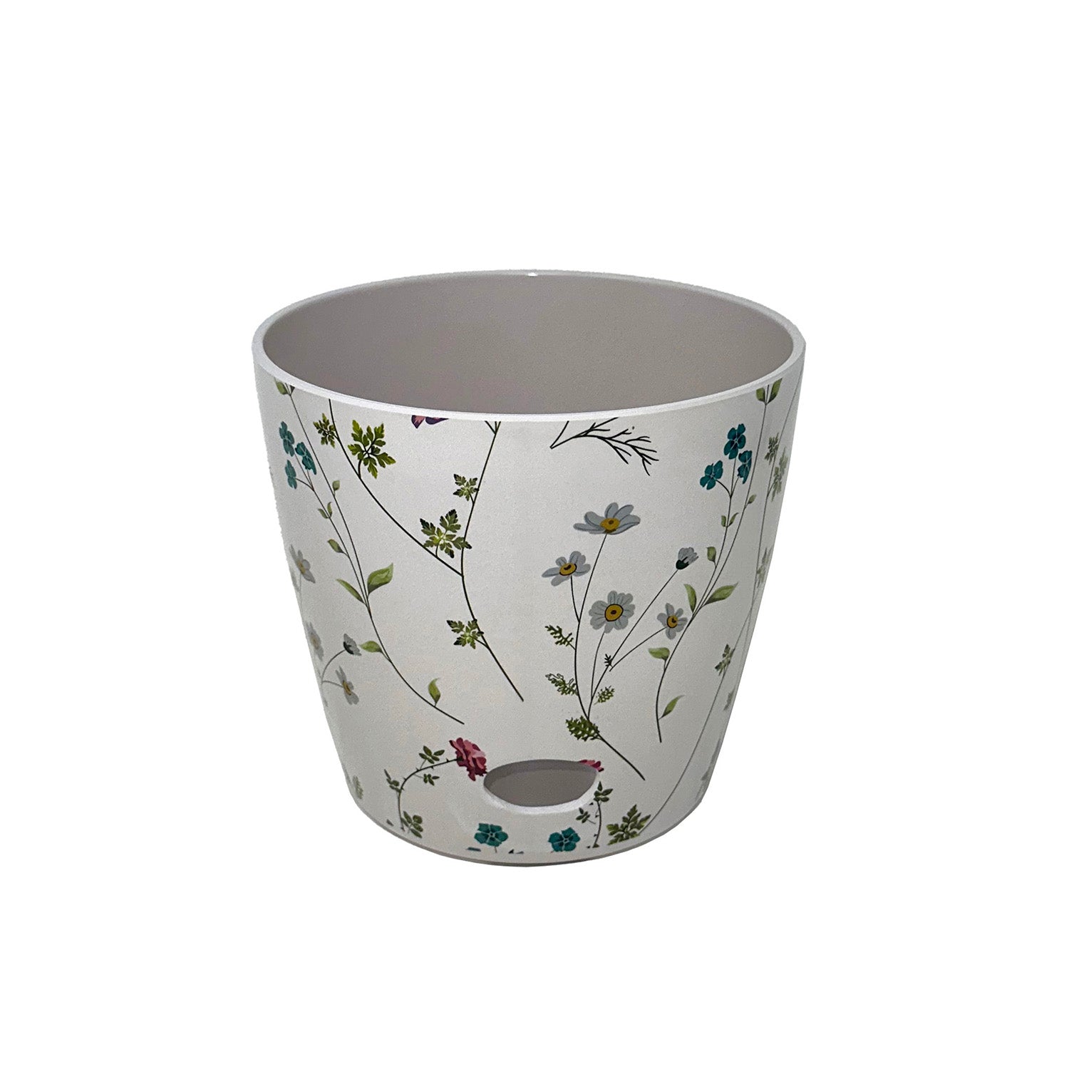 5" Wildflower Round Self-Watering Bamboo Pot