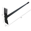 DeWit Comby Hoe - 4 Tine Cultivator /  Straight Edge Long Handle