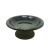 7.5" Hunter Green Fiber Clay Birdbath
