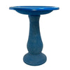 24" Azure Fiber Clay Birdbath