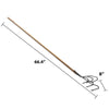 DeWit Cultivator - Flat 5-Tine Long Handle