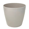 10" Cream Round Self-Watering Bamboo Pot
