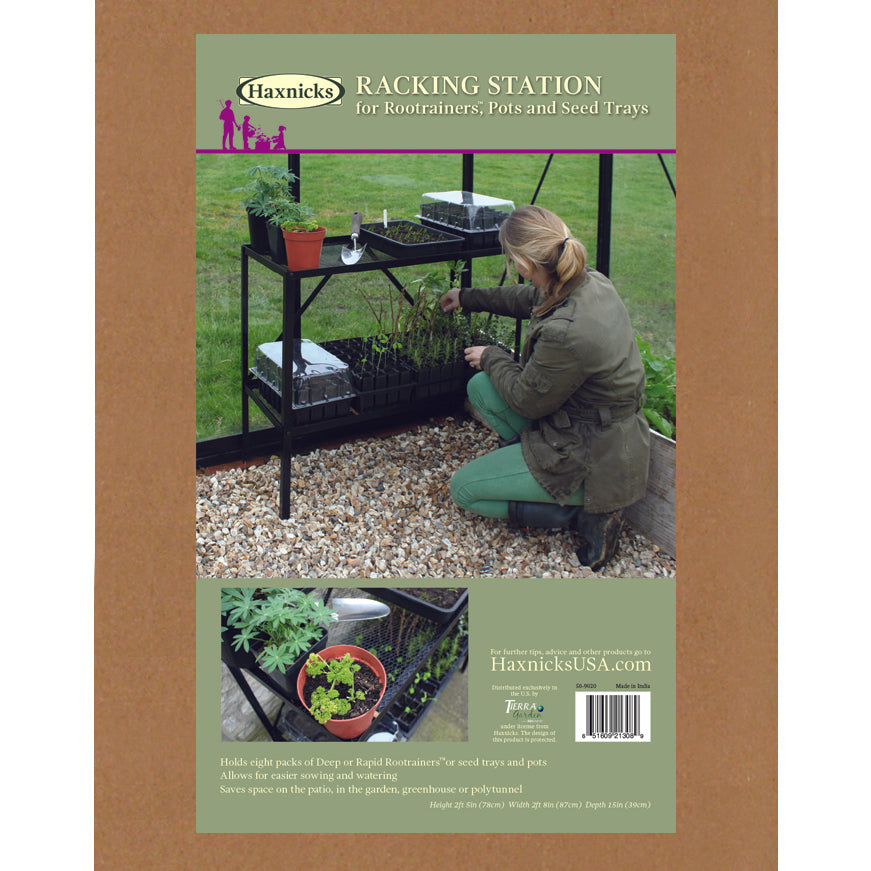 Haxnicks Rootrainer Racking Station w/ 8 Deep Rootrainers