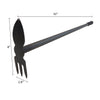 DeWit Comby Hoe - 3 Tine Cultivator / Heart Shaped Long Handle