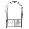 Garden Gateway Arch and Gate Set