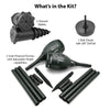 Solar-Powered "TH" Torches with Ground Spikes Set of 2