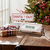Reversible Christmas Sentiment Metal Table Sign (Set of 2)