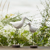 Bird (Set of 2) 12"H, 14.5"H Wood/Metal