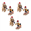 Winter Sport Dog Ornament (Set of 6) 7”H Polyester