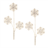 Snowflake Spray (Set of 2) 32”H Plastic
