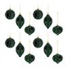 Ornament (Set of 12) 3"D, 3.5"H, 5"H Glass