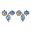 Ornament (Set of 6) 4.75"H, 4.75"H, 7"H Glass
