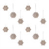 Ornate Champagne Snowflake Ornament (Set of 12)