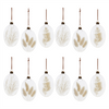 Ornament (Set of 12) 5.5”H Glass