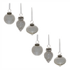 Grey Mercury Glass Ornament (Set of 6)