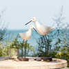 Bird (Set of 2) 12"H, 14.5"H Wood/Metal
