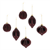 Velvet Glass Ornament (Set of 6)