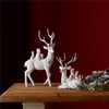 Winter Deer with Woodland Friends Figurine (Set of 2)