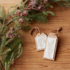 Pine Branch Tag (Set of 6) 3.35"L x 5.25"H, 2.75"L x 6.75"H Resin