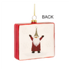 Gnome Ornament (Set of 12) 3.75”H Glass