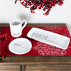 Stoneware Three French Hens Holiday Plate (Set of 4)