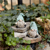 Gnome (Set of 4) 4"L x 5.25"H Resin