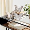 Butterfly (Set of 3) 6.75"L x 5.5"H, 7"L x 5.5"H, 7.25"L x 5.75"H Resin