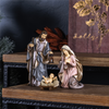 Holy Family (Set of 3) 2.5"H, 6"H, 7.75"H Resin