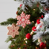 Gingerbread Snowflake Ornament (Set of 12) 4”H Resin