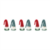 Gnome Ornament/Bottle Topper (Set of 6) 7”H Wool
