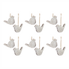 Bird Ornament (Set of 12) 4"L x 3.25"H Resin