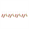 Candy Ornament (Set of 12) 3.25”H Glass