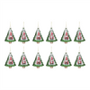 Gnome in Tree Ornament (Set of 12) 5.75”H Glass