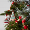Cookie and Cookie Cutter Ornament (Set of 12) 4.25”H Clay Dough/Metal