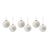 Frosted Glass Ball Ornament (Set of 6)