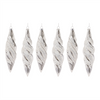 Drop Ornament (Set of 6) 7.25"H, 8"H Glass