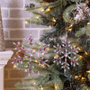 Jewel Snowflake Ornament (Set of 12) 6"H, 8"H Iron/Glass Beads