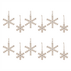 Snowflake Ornament (Set of 12) 6.5"H, 8.5"H Iron/Thread