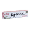 Sparkle and Peppermint Sign (Set of 2) 9.5"L x 2.25"H MDF