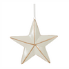 Star and Snowflake Ornament (Set of 6) 4”H Ceramic