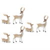 Deer (Set of 6) 3.5"H, 5.5"H Resin