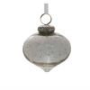 Grey Mercury Glass Ornament (Set of 6)