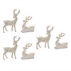 Deer (Set of 6) 3.5"H, 5.25"H Resin