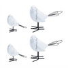 Bird (Set of 4) 3.75"H, 5.5"H Resin/Wire